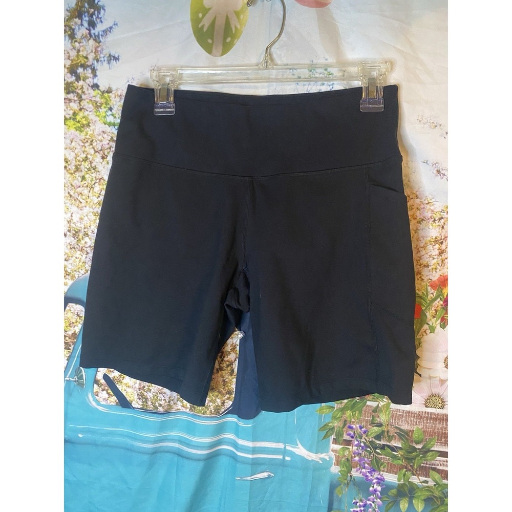 DKNY Ladies Biker Short Size Large Black - Picture 2 of 6